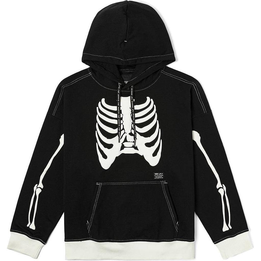 Vans Удобная толстовка с капюшоном с буквами унисекс, черная VN000KQ7BLK