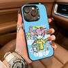 Retro Cute Vibe T-Tokidoki Art Phone Case For iPhone 17,16,15,14,13,12,11 Plus Pro Max Colored Silver Phone Case