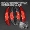 AIRSPEED Carbon Fiber Steering Wheel Paddle Shifter Extension Cover Shift Paddle Interior Trim Accessories
