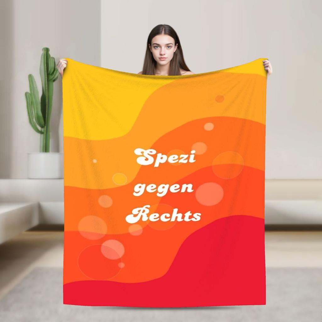 Плед Paulaner Spezi Качественный Теплый Мягкий Постельное белье Накидки Зима Студенты Уличный Принт Покрывало