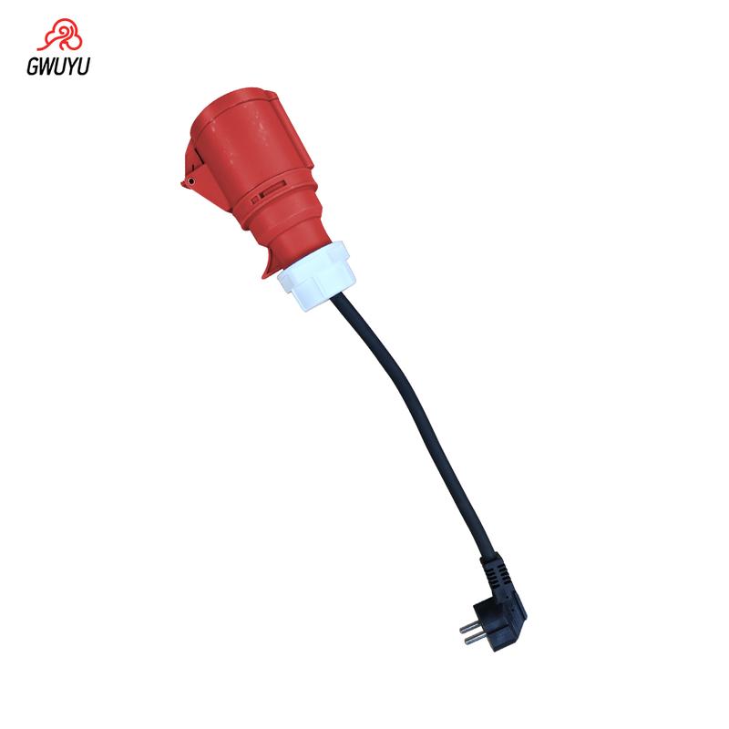 EV Charging Adapter European Standard 7KW 11KW 22KW to 3.5KW EV Charger Connector Portable Electric Vehicle Charging Adapter