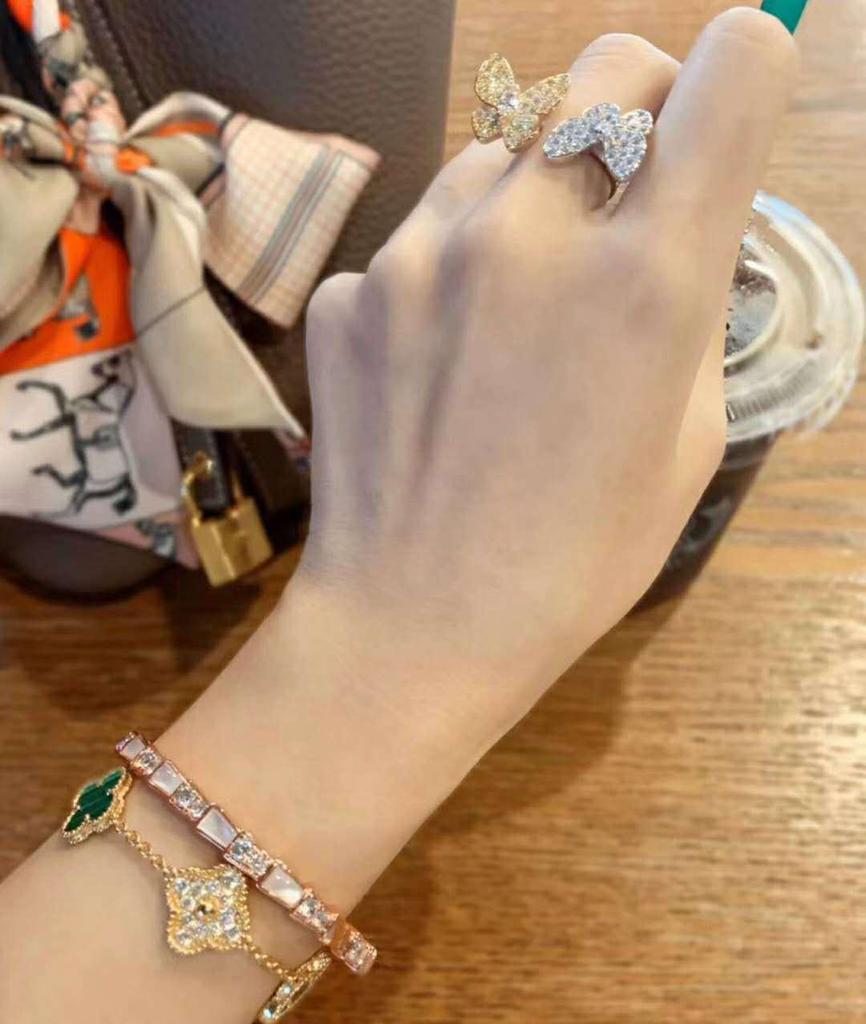 Браслет-змейка из стерлингового серебра с бриллиантами по всей длине, натуральным перламутром и агатом, цвета павлиньего пера для пар - Унисекс, европейский и американский стиль