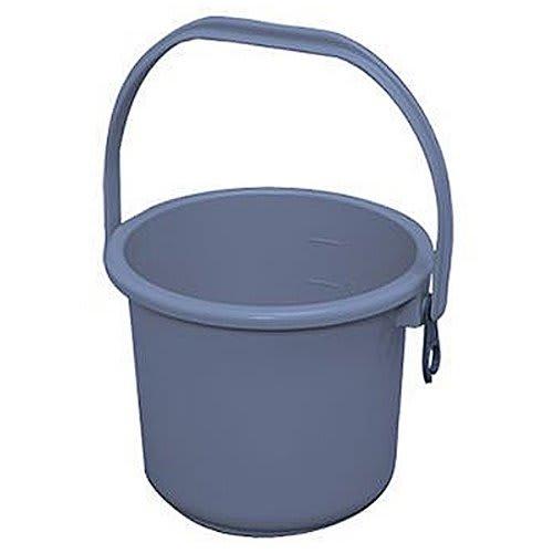Iris Ohyama PB-25 Blue Bucket Trash Can, Diameter 36.7cm x Height 34cm