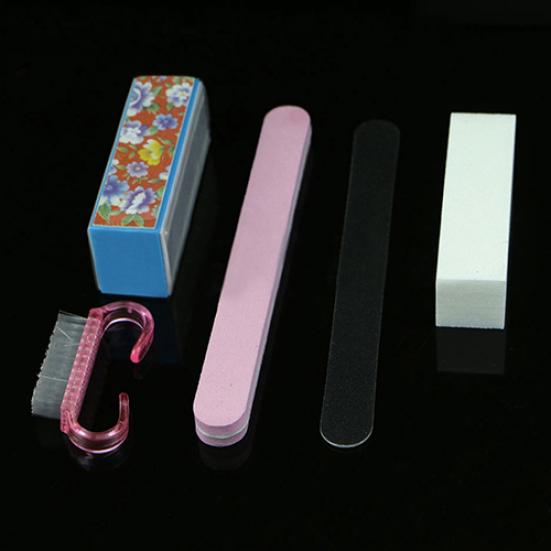 5X Pro маникюрный набор инструментов, прямоугольные пилочки для ногтей, аксессуары для кистей, набор для дизайна ногтей