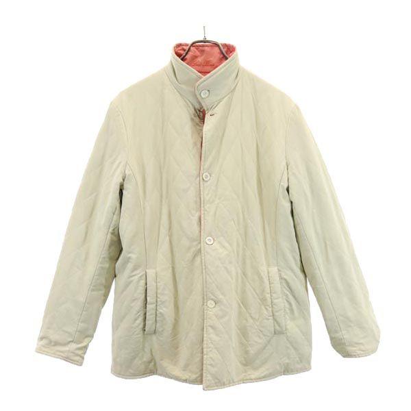 loro piana Made In Italy Reversible Quilted Jacket 46 Salmon Pink X Beige Women Used
