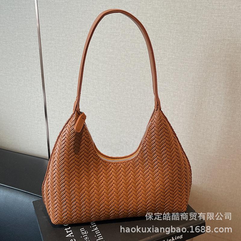 Женская сумка под мышкой 2025 новая высококачественная вместительная ретро сумка через плечо для повседневной работы и поездок, сумка-мессенджер