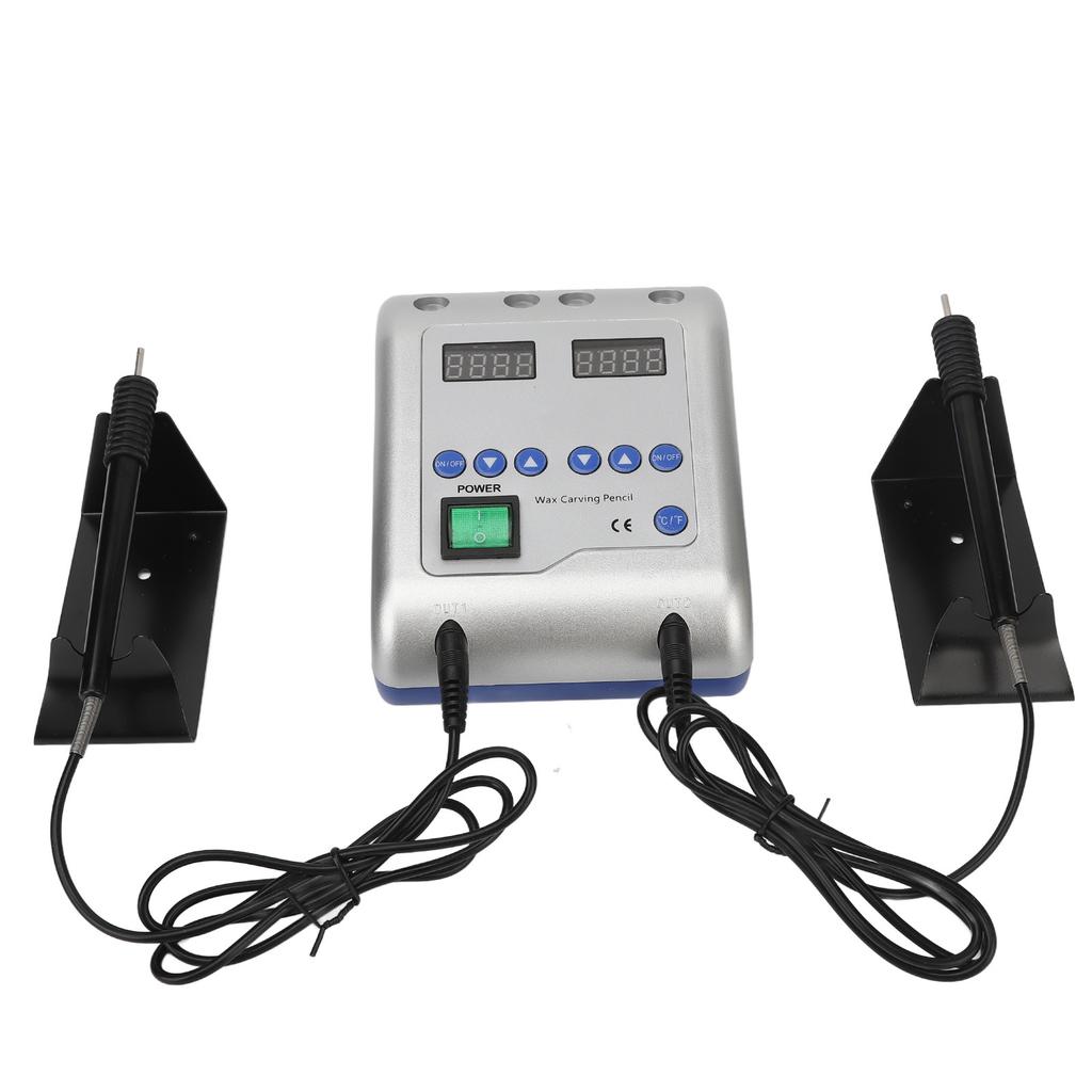 Dental Electric Wax Knife Double Carving Pencil Adjust Temperature Dental Wax Carver