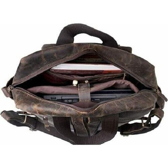 Винтажный рюкзак из кожи буйвола ручной работы, дорожная сумка с несколькими карманами для мужчин и женщин