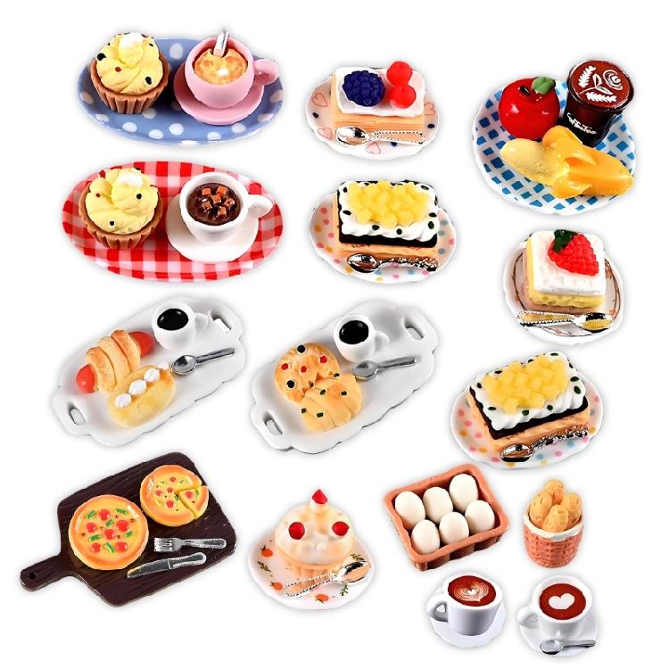 Pastries Pastry Plate Model For Miniature Dollhouses Scene Easy To Clean Surfaces Safe For Children