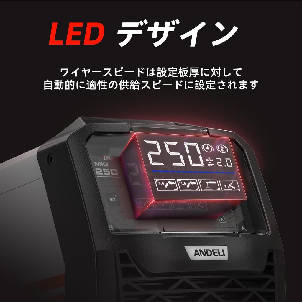 ANDELI Welding Machine 120A TIG Dual Use Inverter DC Welding Machine MIG Welding LED Screen Japanese Instruction Manual LED Semi-automatic Non-gas