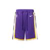 Nike Lakers Courtside Statement Edition Basketball Shorts Men Bottoms Purple AV3545-504