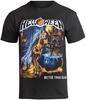 New Rock Helloween 3D-печатная мужская и женская футболка рубашка ретро уличная рок-одежда с круглым вырезом с коротким рукавом топ в стиле Харадзюку