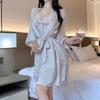 Sex Underwear Uniform Satin Jacket Pajamas Pajamas Home Nightgown Sexy Royal Sister Comfortable Shawl Temperament