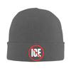 Anti ICE Logo Knitted Hat Beanie Hats Hippie Elastic Unisex Adult Bonnet Hats Autumn Custom Casual Caps Gift Idea