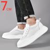 Breathable Outdoor Elevator Sneakers Men Shoes Cowhide Casual Shoes Walking Sports Men Genuine Leather Height Increasing Shoes