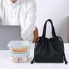 Portable Drawstring Lunch Bag with Handle Large Capacity Multipurpose Waterproof Bento Box Carrier Storage Bag