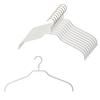 MAWA German Non-Slip MAWA Hangers, Silhouette 41F, White, 10-Pack