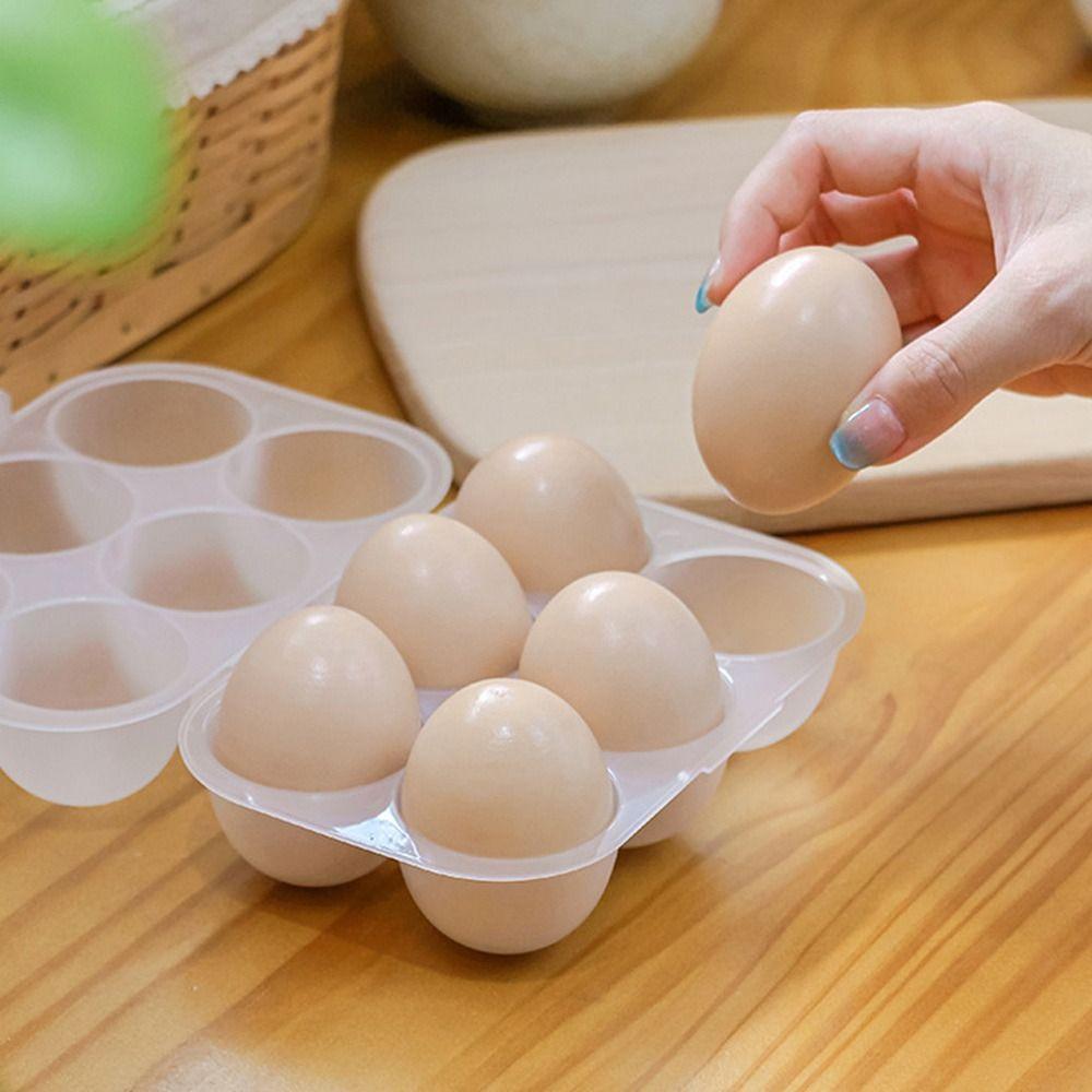 Plastic Storage Box 2 Grid 6 Gird Egg Tray Durable Egg Carton Picnic