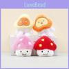 Soft And Cuddly Mushroom Plush Doll Cute Keychain For Girls Gift Bag Decoration