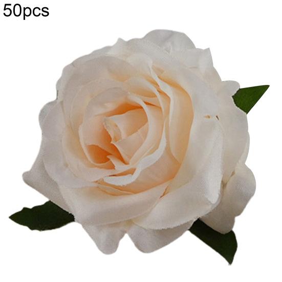50 шт./компл., искусственный цветок, яркий, не требует воды, элегантный, имитация цветка розы