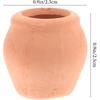 GANAZONO 16 шт. Мини-керамический цветочный горшок Маленький глиняный Маленькие цветочные горшки Мексиканский декор Съедобная глина Уличные горшки Керамический горшок для растений Мини-терракота