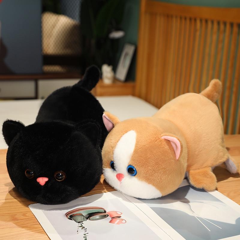 1Pc 30/40CM Cute Reversal Shiba Inu Cat Plush Toys Kawaii Flip over Pillow Stuffed Soft Dolls Lovely Dolls Birthday Gift