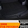 Sinjayer Car Trunk Mat Waterproof AUTO Tail Boot Carpets Flat Side Cargo Cover Pad Liner Fit For Peugeot 2008  