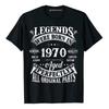 55th Birthday Saying Tee Vintage Legends Born In 1970 55 Years Old T-Shirt Fashion Costume Father's Day Clothes Gifts for Dad
