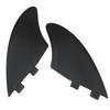 Nanomaru Универсальные плавники FCS Keel Fins Углепластиковые Twin Fins Плавники для доски Средней длины Серфинга Шортборд Черный Набор из 2 штук