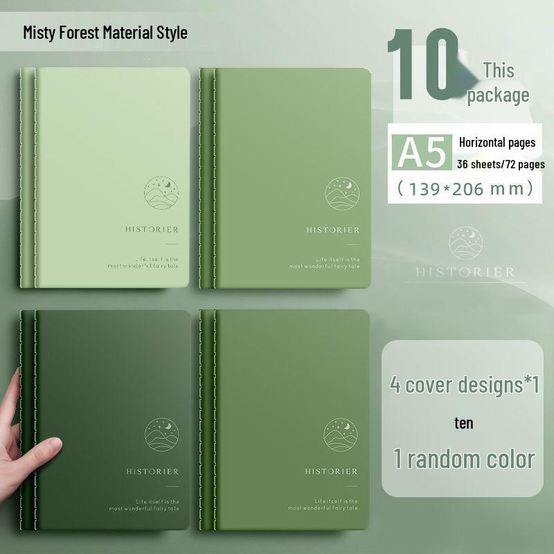 Минималистичный блокнот в мягкой обложке - Большой B5, Утолщенная крафт-бумага, Прошитый A5 для студентов