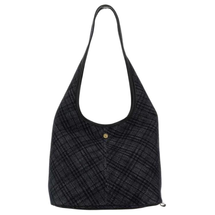 Burberry Стильная хлопковая сумка через плечо Женские сумки Черная 81119491