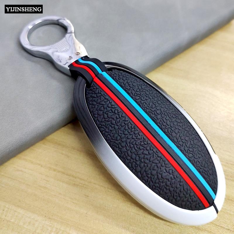 Zinc Alloy + Silicone Car Key Case Fob Cover For Hyundai Kona Ev Grandeur GN7 IONIQ 6 2023 2024 2025 5 7 Buttons Remote Key