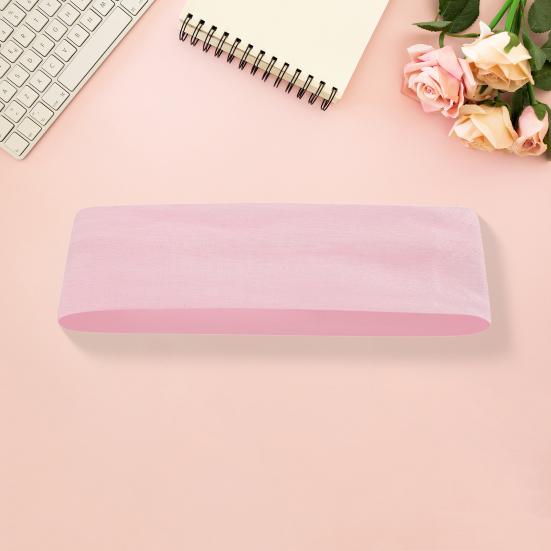 Women Men Headband High Elastic Solid Color Wide Hair Band Breathable Elastic Hair Tie