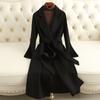 Double-sided Cashmere Coat Women's Medium and Long Autumn and Winter New Knee-loose Large-size High-end Woolen Coat