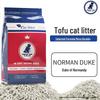 Наполнитель для кошачьего туалета Duke Norman комкующийся тофу - Низкое пылеобразование, Дезодорирующий, Подходит для всех пород