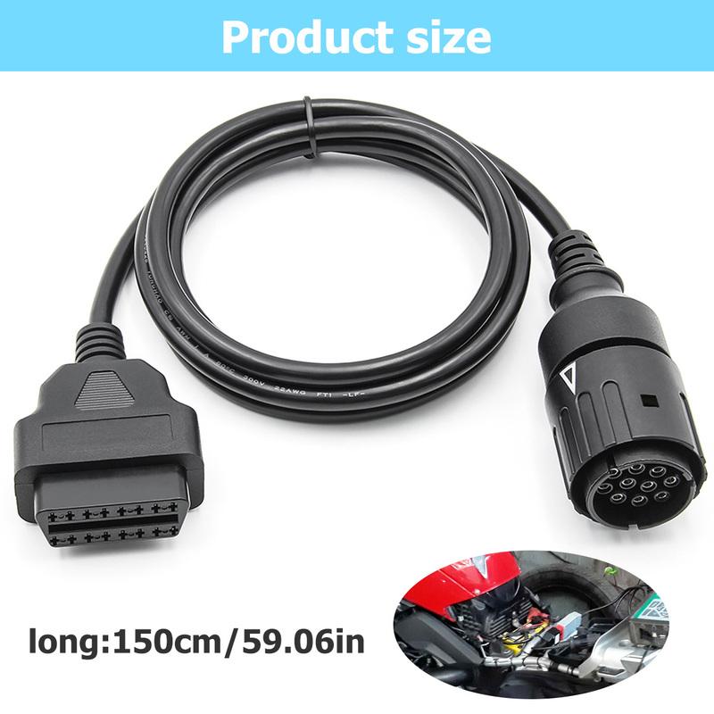Bluetooth OBD2 BIMMER Инструмент для кодирования Транспортное средство и Мотоцикл MOTOSCAN Plus 10-контактный Кабель для мотоцикла/велосипеда для аксессуаров для мотоциклов BMW