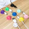 2pcs/set Cable Management Winder Rubber 2 Cables Holder Clips for Car Table Charge Cable Earphone Cable Organizer Clips