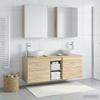 Bathroom Cabinet Set 5 pcs Sonoma Oak 53 x 15.5 x 70 cm