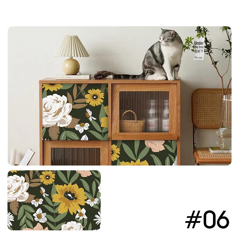 ПВХ водонепроницаемые самоклеящиеся обои для шкафа, шкафа, двери, декор, виниловые наклейки для ремонта, наклейки для мебели