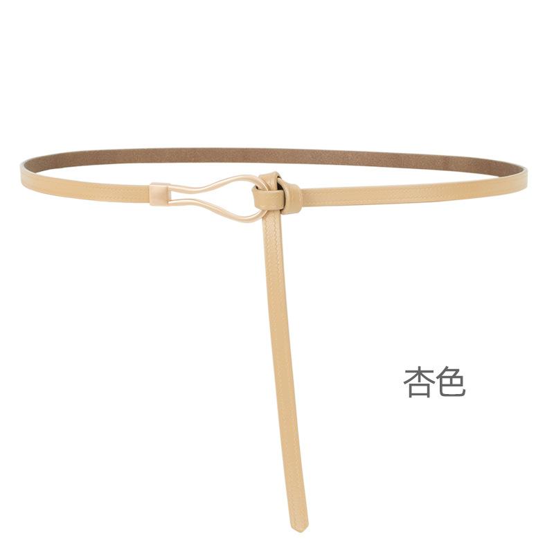 Четыре сезона в наличии новый женский кожаный тонкий ремень без отверстий дизайн декоративный пояс для платья с уплотнителем на талии универсальный двухслойный кожаный ремень