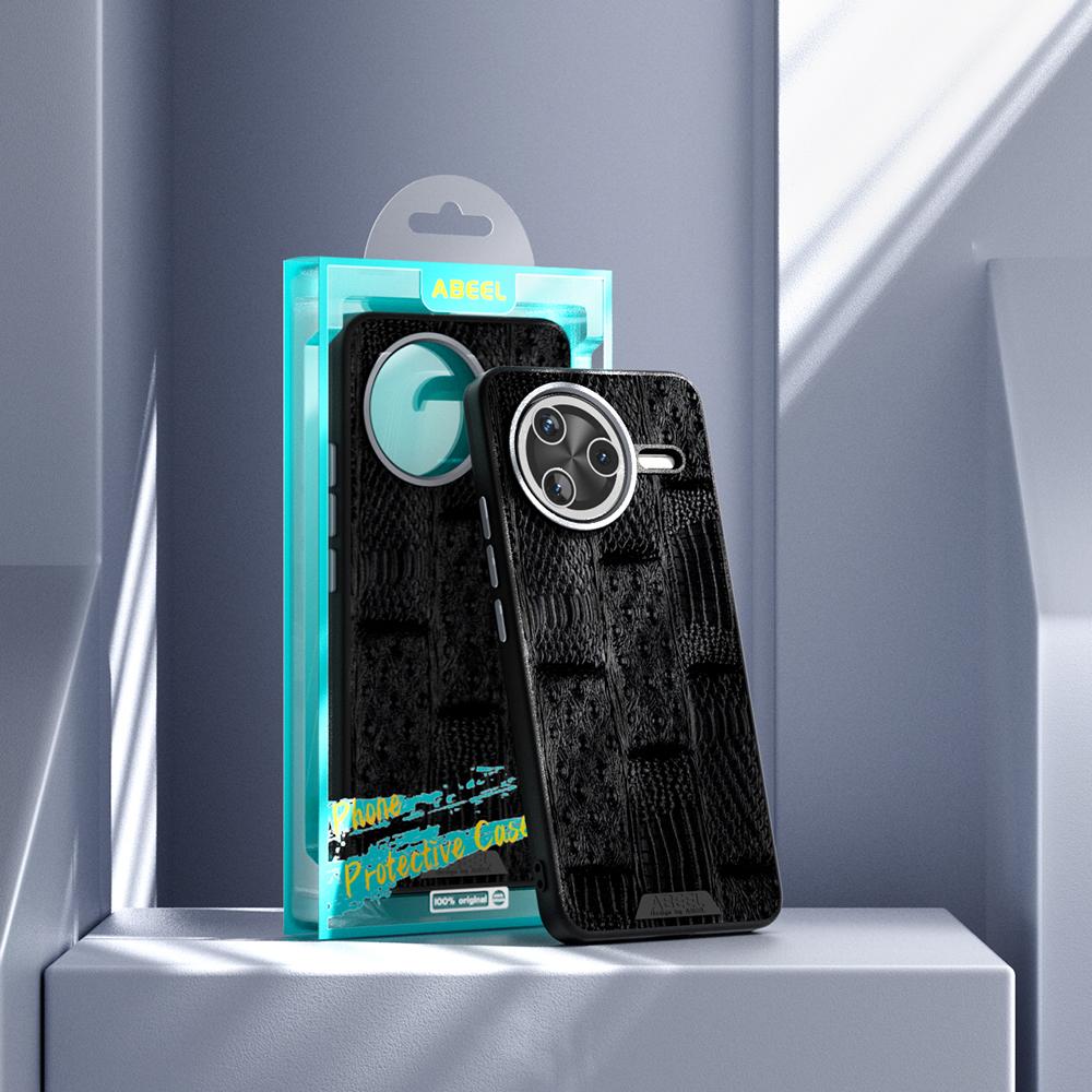 ABEEL Чехол для Xiaomi Redmi K80 5G/Poco F7 Pro 5G, совместимый с MagSafe, текстура зверя, микро-тиснение, задняя крышка