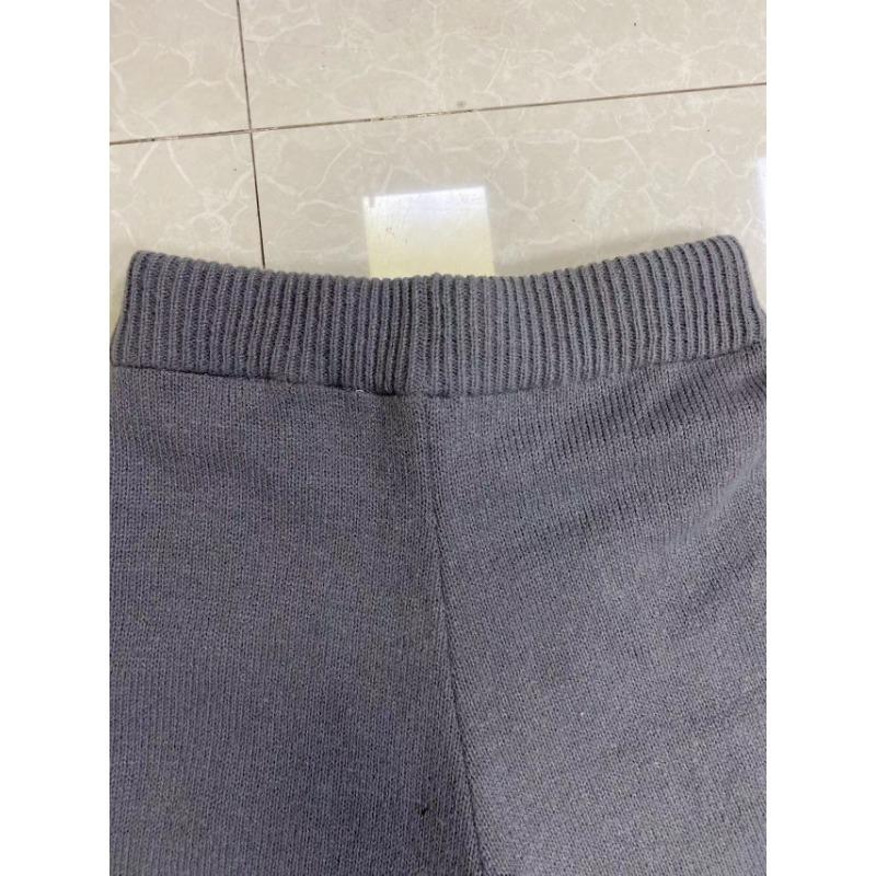 Женский однотонный свободный комплект из двух предметов на осень и зиму