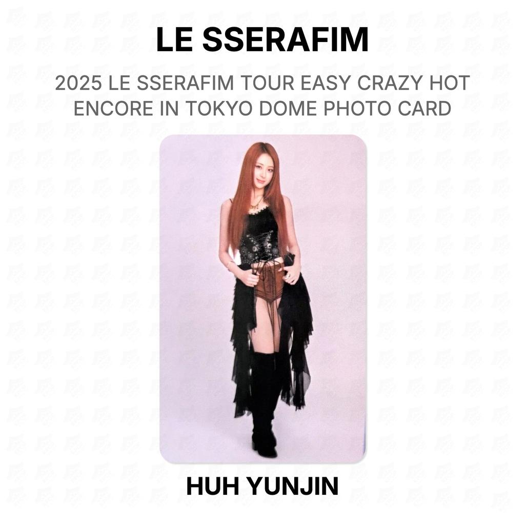 LE SSERAFIM 2025 LE SSERAFIM ТУР EASY CRAZY HOT Encore В TOKYO DOME ФОТОКАРТОЧКА Официальная фотокарточка