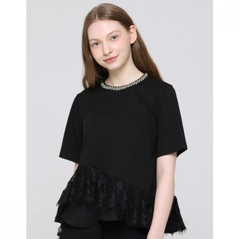 Son Jung Wan Women Beaded Lace T shirT Zdr6262220