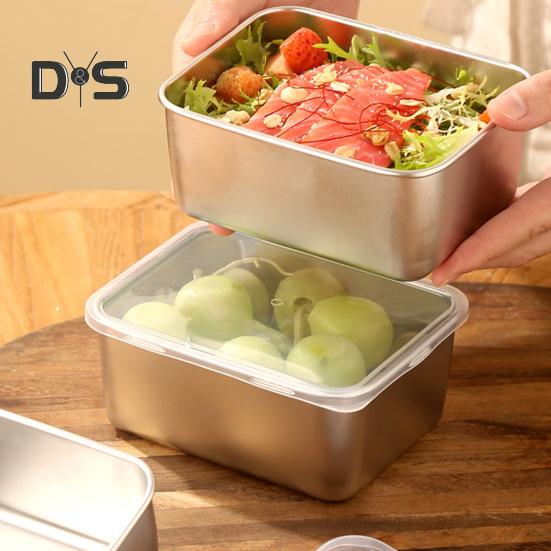 Ланч-бокс из нержавеющей стали, коробка для пикника, бенто, большая емкость, портативный контейнер для обеда для домашнего офиса, школы
