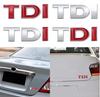 1 шт., металлические TDI, боковые/задние/передние украшения, значок, эмблема, 3D самоклеящаяся табличка, наклейка для автомобиля