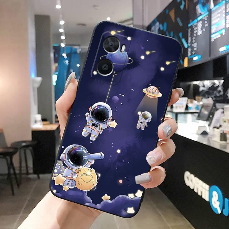 Милый чехол для телефона Astronautas для OPPO A78 A54S A17 A57S A74 A78 A91 A96 A94 Realme GT Master X3SuperZoom Reno 7 10 11 pro
