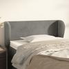 Headboard with Ears Light Gray 83x23x78 88 cm Velvet