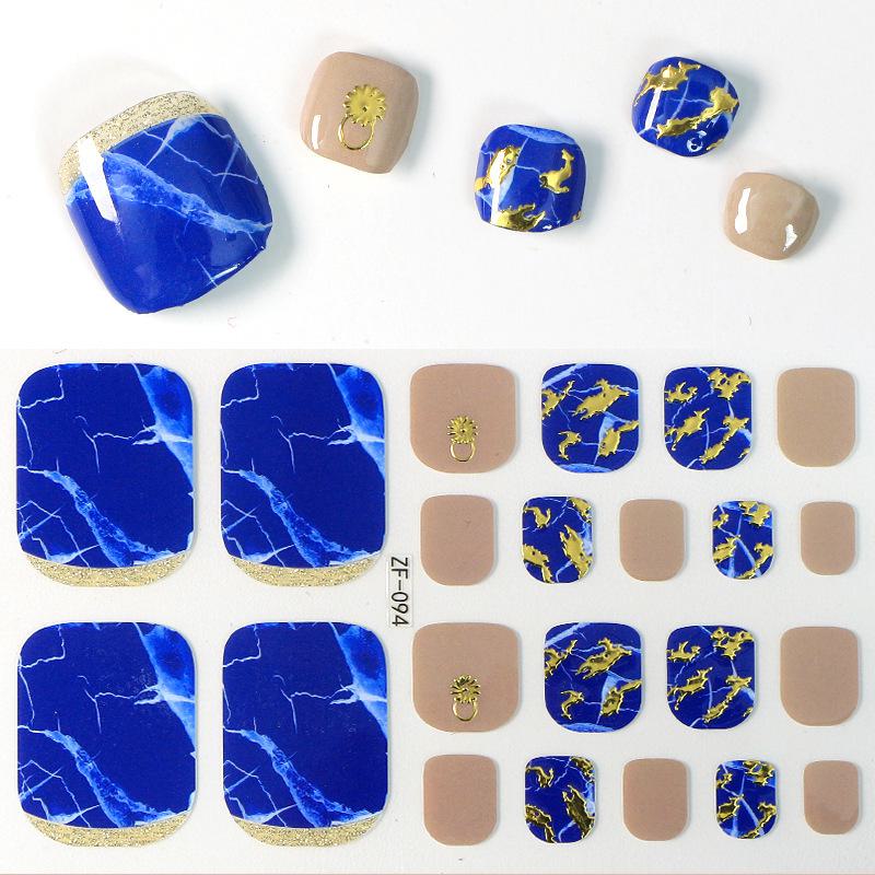 Наклейки на ногти с 3D-ромбовидным узором: Водостойкий, долговечный, отбеливающий для ног