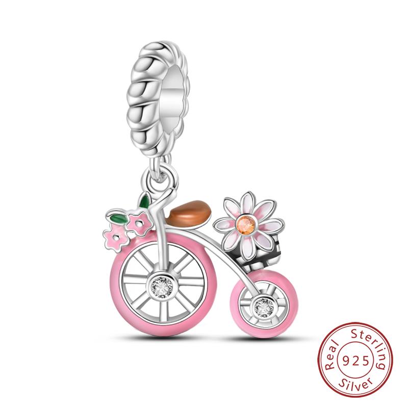 100% Медь Бабочка Фея Мечта Океан Ракушка Жемчужина Русалка Морская Черепаха Подсолнух Шармы Бусины Подходят для Браслетов Qikaola